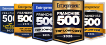 Entrepreneur Franchise 500 Top Low-Cost Franchise, 2022 through 2026