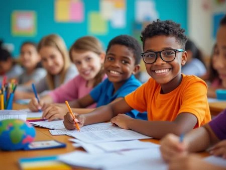 Students in a Best Brains class